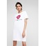 Love Moschino DRESS GLITTER LIP Sukienka letnia optical white LO921D042