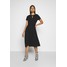 Dorothy Perkins KEYHOLE PLEATED MIDI DRESS Sukienka letnia black DP521C2AX
