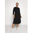 Dorothy Perkins Curve GRANDAD COLLAR DRESS Sukienka z dżerseju black DP621C0EH