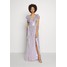 Maya Deluxe RUFFLE SLEEVE MAXI DRESS Suknia balowa soft lilac M2Z21C05Q