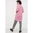 H&M Dzianinowa sukienka z golfem 0805947001 Różowy