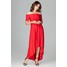 LENITIF Sukienka K485 Czerwony
