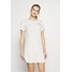The North Face WOMENS SIMPLE DOME TEE DRESS Sukienka z dżerseju vintage white TH341L000