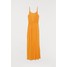 H&M Długa sukienka 0212629023 Pomarańczowy