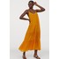 H&M Długa sukienka plażowa 0820476001 Żółty