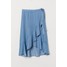H&M Kopertowa spódnica z lyocellu 0778495002 Niebieski denim