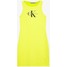 Calvin Klein Jeans MONOGRAM TANK DRESS Sukienka z dżerseju solar yellow C1821C055