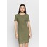 Pieces PCKAZZA TEE DRESS Sukienka z dżerseju deep lichen green PE321C0L9