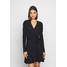 New Look PUFF WRAP DRESS Sukienka z dżerseju black NL021C14S