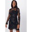 Missguided Sukienka koktajlowa 'Lace Sequin Bodycon Long Sleeved' MGD0046001000004