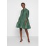 DESIGNERS REMIX ENOLA RUFFLE DRESS Sukienka koktajlowa dusty green DEA21C02Y