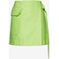 Weekday HALEY SKIRT Spódnica mini neon yellow WEB21B01S