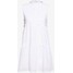 NA-KD TIE NECK ANGLAISE DRESS Sukienka letnia white NAA21C0B7