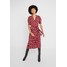 Diane von Furstenberg EXCLUSIVE DRESS Sukienka koszulowa red leopard DF221C03J