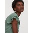 H&M Sukienka z dekoltem w serek 0618287005 Zielony