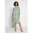 Monki MARIA DRESS Sukienka z dżerseju green/mintblue MOQ21C05N