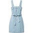 Missguided Sukienka 'ZIP UP DENIM DRESS WITH BELT BAG' MGD0755001000002