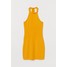 H&M Sukienka z mocowaniem na karku 0744918003 Żółty