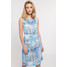 Quiosque Dopasowana sukienka w odcieniach błękitu z paskiem 4JA021821