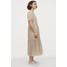H&M Trapezowa sukienka 0868747001 Beżowy