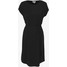 Vero Moda VMAVA PLAIN KNEE DRESS Sukienka z dżerseju black VE121C1R5