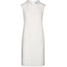 Quiosque Gładka biała sukienka ze stójką 4JR010101