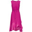 Quiosque Asymetryczna różowa sukienka wiązana w pasie 4JE005501