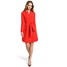 MOE M361 Sukienka koszulowa z paskiem czerwona