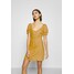 Cotton On AURORA SHORT SLEEVE MINI DRESS Sukienka koszulowa mineral yellow C1Q21C00Z