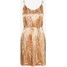 Selected Femme Petite SLFFRANKA TUNNI SHORT DRESS Sukienka letnia caramel SEL21C00Y