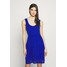 M Missoni SLEEVES DRESS Sukienka dzianinowa blue MM321C063