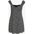 Calvin Klein Jeans OFF SHOULDER FLORAL DRESS Sukienka letnia black/white C1821C05L