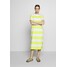 edc by Esprit COLORBLOCK DRES Sukienka z dżerseju citrus green ED121C0RN