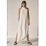 Massimo Dutti Długa sukienka white M3I21C09J