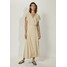 Massimo Dutti KIMONO-MIT SCHLEIFE Sukienka z dżerseju beige M3I21C09Q
