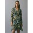 Massimo Dutti BEDRUCKTES KLEID MIT VOLANTS 06620858 Sukienka letnia green M3I21C09Y