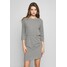 Noisy May NMHALLEY O-NECK DRESS Sukienka dzianinowa medium grey NM321C0CK