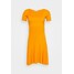 sandro Sukienka dzianinowa orange SAD21C07L