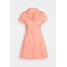 Glamorous A LINE MINI DRESS WITH LAPEL COLLAR Sukienka koszulowa coral GL921C0LH