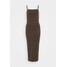 Monki BONITA STRAP DRESS Sukienka letnia dark brown MOQ21C08B