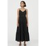 H&M Bawełniana sukienka w serek 0822199005 Czarny