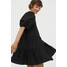 H&M Sukienka z bufiastym rękawem 0905614001 Czarny