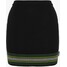Kickers Classics STRIPED HEM SKIRT Spódnica mini black/green KIO21B001