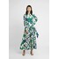 IVY & OAK SHIRT DRESS MIDI Długa sukienka green flower IV321C06O