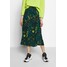Whistles ASSORTED LEAVES PRINT SKIRT Spódnica trapezowa green/neon yellow WH021B01A