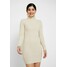 Missguided Petite ROLL NECK JUMPER DRESS Sukienka dzianinowa stone M0V21C09I