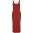 YASBLAX LONG DRESS Długa sukienka red ochre Y0121C10G