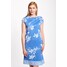 Quiosque Błękitna prosta sukienka ze wzorem 4JT009811