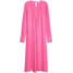H&M Szeroka sukienka 0571072001 Różowy