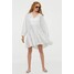 H&M Bawełniana sukienka plażowa 0854784001 Biały